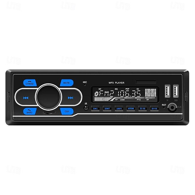 1din DAB 12V Car Radio Autoradio Bluetooth/FM/USB/SD/AUX-in Stereo AI Voice Colorful Lights In-dash Car MP3 Player D3300 #11456322