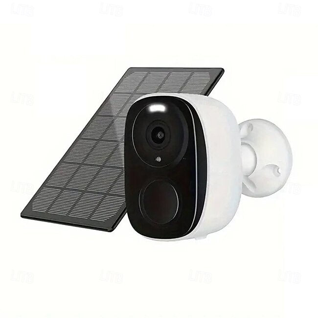 Security Camera Wireless Outdoor 3MP Security Camera with Solar Panel PIR Human Detection SD Card/Cloud Storage Flood Light Solar Cameras for Home Security #15312108