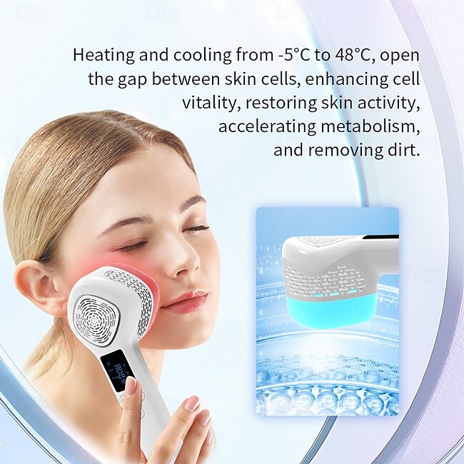 -5 To 48 Degree Large Ice Hammer Face Massager Face Lifting Beauty Instrument 6 Colors Photon Light Therapy for Skin Rejuvenation #14865424