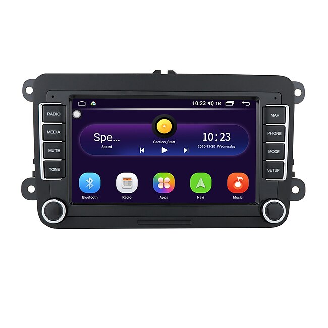 Radio 2 din Android 10 Car Stereo 7 inch Autoradio Bluetooth GPS Navigation Multimedia Player For Volkswagen Passat Golf Jetta Polo Tiguan Skoda Seat ALL Years #9120159