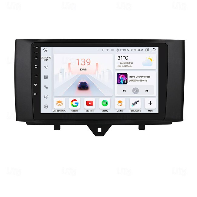 For Mercedes Benz Smart Fortwo 2011-2015 Car Radio Multimedia Player Android 12 Carplay Navigation GPS #12436373