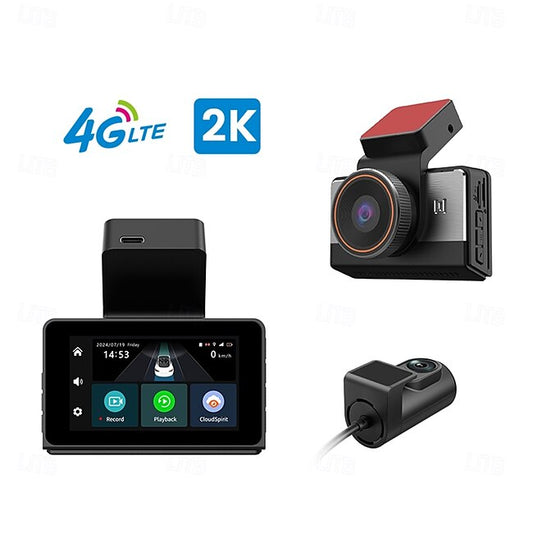 Dashcam Cameras Video Recorder Dual Lens Front and Rear Dash Cam for Cars 2K #11085353