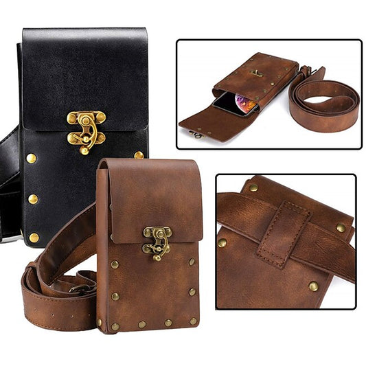 Psl Discount Village Belt Pouch Waist Bag Fanny Pack Medieval Vintage Leather Pouch Cellphone Holder Holster Carry Belt Purse Pocket Casual Hiking Festival Renaissance Faire Costume Travel Wallet Messenger #9469333