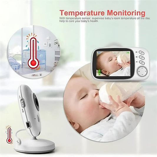 Baby Monitor with Camera Video 2.4 GHz HD Wireless Baby Monitor Lullabies 2 Way Talkback System Baby Monitor #12781052