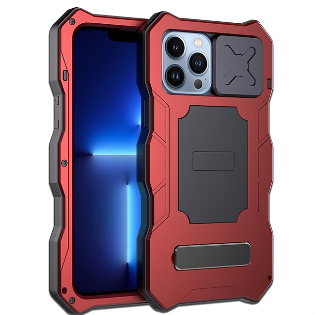 Psl Discount Village Phone Case For iPhone 13 12 Pro Max Heavy Duty with Stand Holder Camera Lens Protector with Wrist Strap TPU Metal #8872939