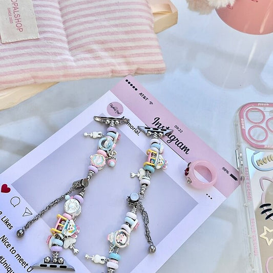 Psl Discount Village Solo Loop Compatible with Apple Watch band 38mm 40mm 41mm 42mm 44mm 45mm 49mm Women Cute Adjustable Alloy Strap Replacement Wristband for iwatch Ultra 2 Series 9 8 7 SE 6 5 4 3 2 1 #19484197