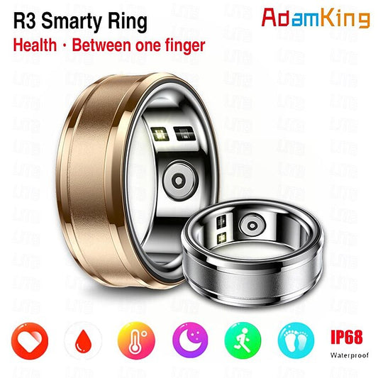 R3 Smart Watch Smart Band Fitness Bracelet Bluetooth Temperature Monitoring Pedometer Sleep Tracker Compatible with Android iOS Women Men Step Tracker IP68 18.1mm 19.8mm 20.6mm Ring inner diameter #12589400