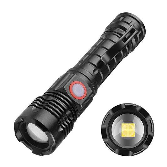Powerful LED Flashlight High Power 18650 USB Rechargeable Zoom Fishing Lantern 5 Modes Waterproof Bicycle Light Tactical Torch #9626647