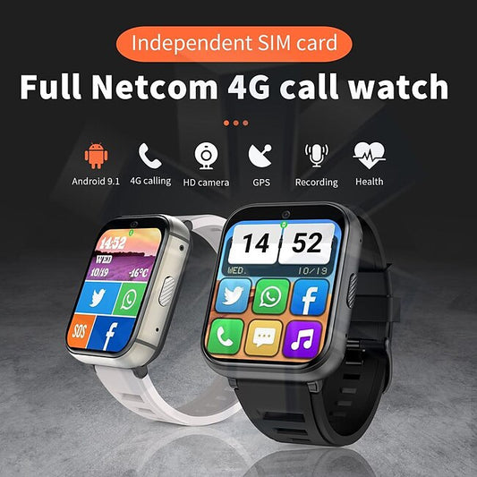 696 PG668 Smart Watch 2.08 inch 4G LTE Cellular Smartwatch Phone Bluetooth 4G Pedometer Activity Tracker Heart Rate Monitor Compatible with Android iOS Women Men GPS Hands-Free Calls Media Control IP #9477853