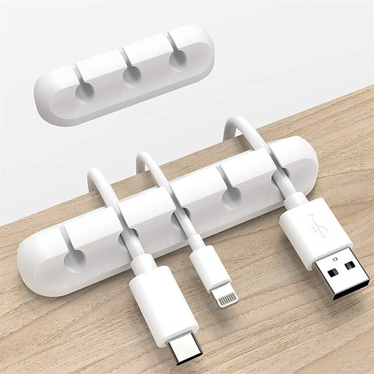 2 Packs Cable Clips Cord Organizer Cable Management Cable Organizers USB Cable Holder Wire Organizer Cord Clips Cord Holder for Desk Car Home and Office (5+3 Slots) #9267524