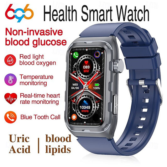 696 TK79 Smart Watch 1.47 inch Smart Band Fitness Bracelet Bluetooth ECG+PPG Temperature Monitoring Pedometer Compatible with Android iOS Women Men Message Reminder IPX-0 27mm Watch Case #19350062
