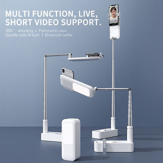 Psl Discount Village Portable Phone Holder With LED Dimming Light for Live Stream Make Up YouTube TikTok Dimmable LED Camera Ring Light for iPhone & Android Phone #8579707