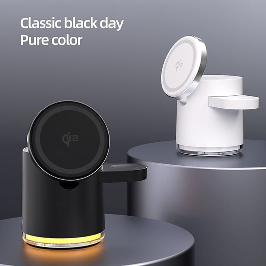 Psl Discount Village Wireless Charger Wireless Charging Station CE Certified Magnetic For Smart Watch Compatible with any wireless charging enabled devices Airpods 3 2 Pro 2 #10501302