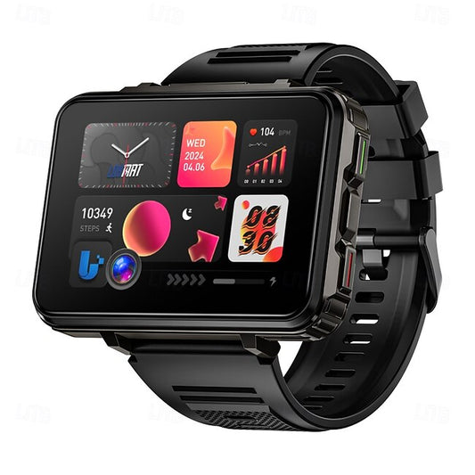 LOKMAT APPLLP 5 MAX Smart Watch 2.4 inch 4G LTE Cellular Smartwatch Phone 3G 4G Bluetooth Pedometer Call Reminder Sleep Tracker Compatible with Android iOS Women Men GPS Long Standby Hands-Free Calls #14020522