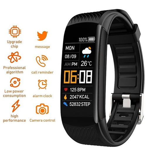 696 C5S Smart Watch 0.96 inch Smart Band Fitness Bracelet Bluetooth Call Reminder Heart Rate Monitor Sedentary Reminder Compatible with Android iOS Women Men Message Reminder IP 67 31mm Watch Case #9434328