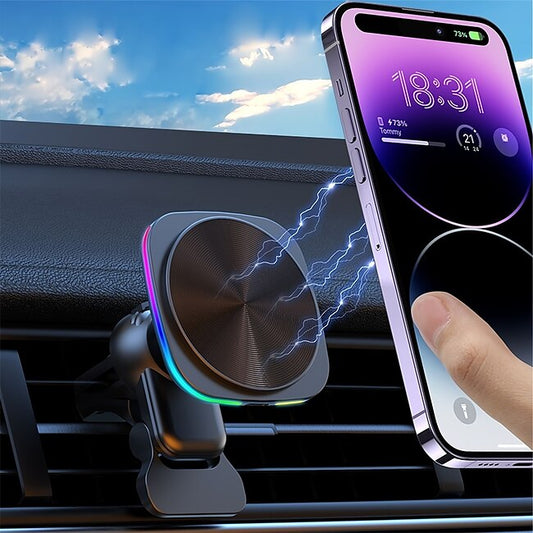 Psl Discount Village Magnetic Wireless Car Mount Charger Air Vent Car Phone Holder For IPhone 14/13/12 Wireless Magnetic Series #9766408