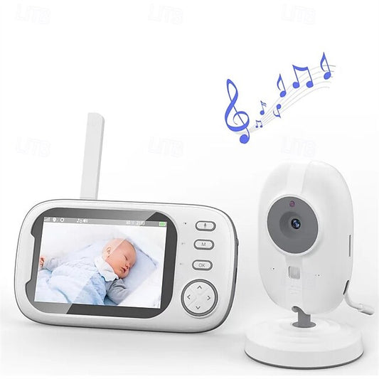 Baby Monitors 3.5HD Digital Device Child Safety Surveillance Camera Video Night Vision Music Detection Monitors #18202282