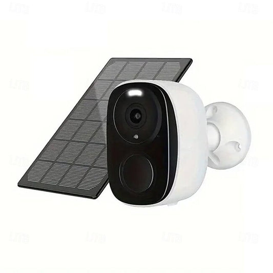 Security Camera Wireless Outdoor 3MP Security Camera with Solar Panel PIR Human Detection SD Card/Cloud Storage Flood Light Solar Cameras for Home Security #15312108