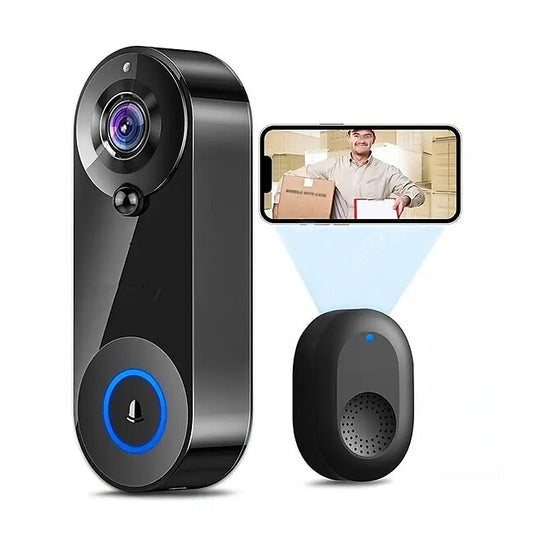 Wifi Door Bell Enhanced Doorbell Camera Wireless 2.4G Wifi Smart Doorbell With Night Vision Function PIR Sensor Reminder Support 32G TF Card Suitable For Photo Recording Intercom 1080P Smart Doorbell #9710868