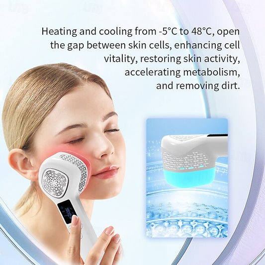 -5 To 48 Degree Large Ice Hammer Face Massager Face Lifting Beauty Instrument 6 Colors Photon Light Therapy for Skin Rejuvenation #14865424