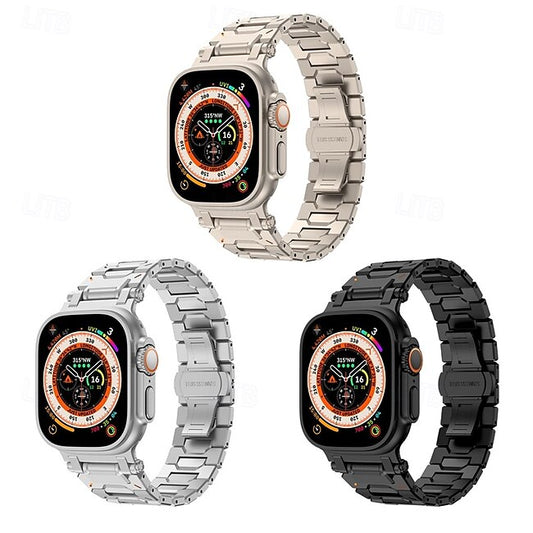 Psl Discount Village Solo Loop Compatible with Apple Watch band 42mm 44mm 45mm 49mm Metal Clasp Adjustable Stainless Steel Strap Replacement Wristband for iwatch Ultra 2 Series 9 8 7 SE 6 5 4 3 2 1 #13163765