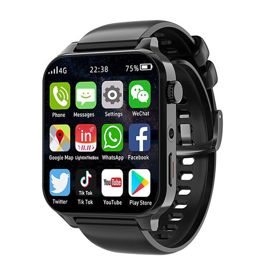 696 TK01 Smart Watch 1.99 inch 4G LTE Cellular Smartwatch Phone Bluetooth 4G Pedometer Call Reminder Sleep Tracker Compatible with Android iOS Men GPS Hands-Free Calls with Camera IP 67 31mm Watch #9362036