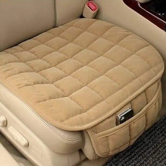 1Pc Car Seat Cushion Non-Slip Rubber Bottom Car Seat Covers With Storage Pockets Comfort Memory Foam Driver Seat Cushion Car Seat Pad Universal #9435593
