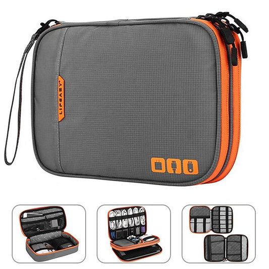 Portable Electronic Accessories Travel case,Cable Organizer Bag Gadget Carry Bag for iPad,Cables,Power,USB Flash Drive, Charger #9534873
