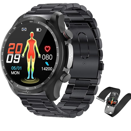 iMosi E430 Smart Watch 1.39 inch Smartwatch Fitness Running Watch Bluetooth ECG+PPG Pedometer Call Reminder Compatible with Android iOS Women Men Waterproof Media Control Message Reminder IP68 44mm #9534566