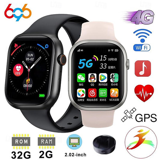696 X9 Smart Watch 2.02 inch Smart Band Fitness Bracelet Bluetooth Pedometer Call Reminder Heart Rate Monitor Compatible with Android iOS Women Men Hands-Free Calls Message Reminder Custom Watch Face #14800936