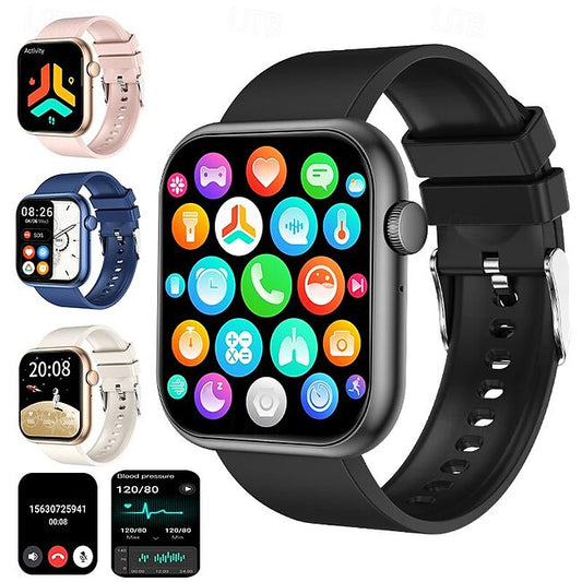 iMosi QX7 Pro Non-invasive Blood Glucose Smart Watch 2.0 inch Smartwatch Fitness Running Watch Bluetooth Temperature Monitoring Pedometer Bluetooth Call Compatible with Android iOS Women Men Waterproo #11118466