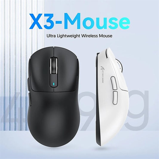 Attack Shark X3 Bluetooth Mouse  49g Lightweight  PixArt PAW3395 Tri-Mode Connection 26000dpi 650IPS Macro Gaming Mouse #9734424