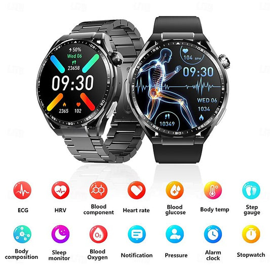 F200 ECG Smart Watch 1.55inch Large Screen Bluetooth Call Health Monitoring SOS Sports Fitness Tracker Men Women Smartwatch #12410776